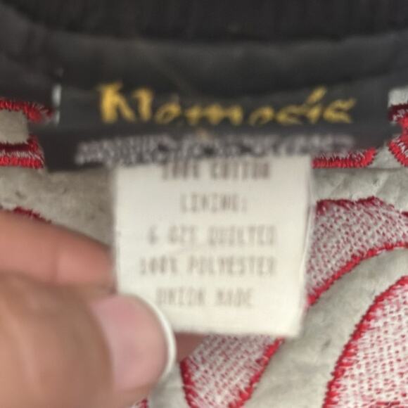 Vintage Dodge Embroidered Letterman’s jacket Denim fabric Sun Damaged L - Picture 11 of 16